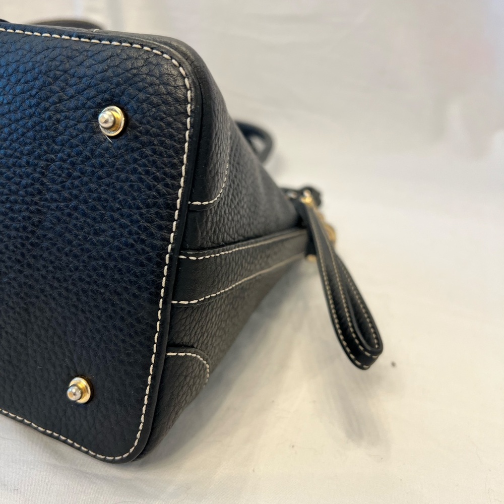 Dooney & Bourke Pebbled Leather Domed Satchel - Picture 13 of 14